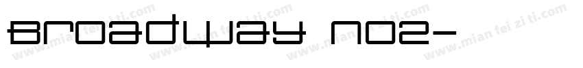 Broadway No2字体转换